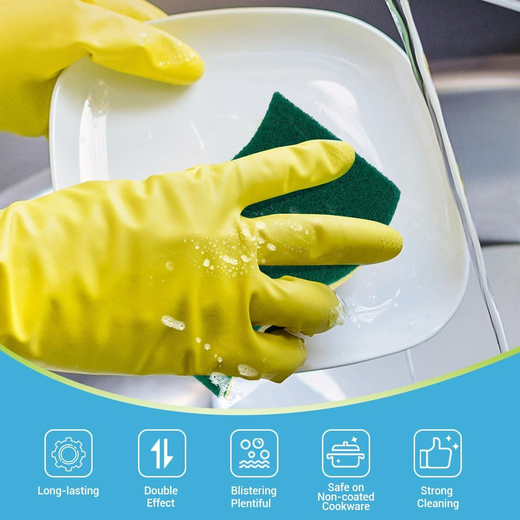 AIDEA Heavy-Duty Kitchen Sponges - 9 Count | Tough Scrubbing Power for Cookware & Household Cleaning
