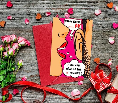 Funny Birthday Card for Husband & Boyfriend - Naughty Greeting