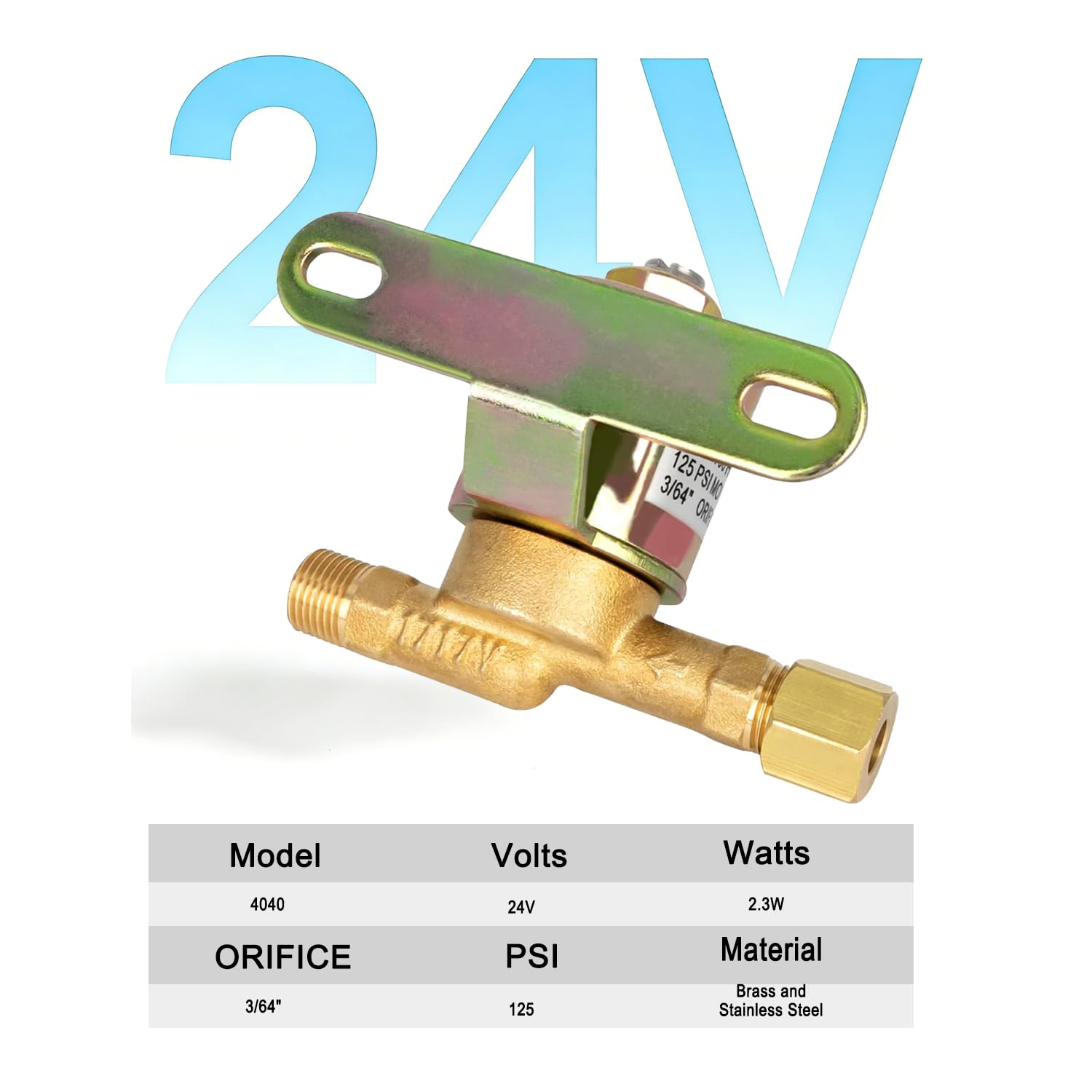 4040 Solenoid Valve for Humidifier - 24V Water Valve Compatible with April aire Whole House Humidifier Models 400 500 600 700 220 224 - Replaces B2015-S85 B2017-S85, Yellow