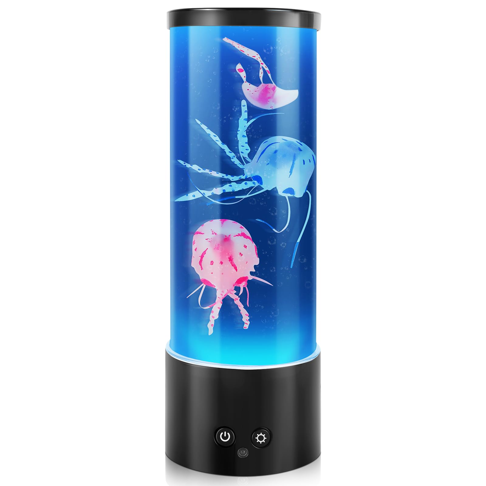 Terigol-X Jellyfish Lamp, Mothers Day Gifts, Jellyfish Tank Mood Light, Table Lamp for Home Decor, Relaxation and Sleep, Jellyfish Aquarium with 17 Colors Changing, Birthday Day Gifts for Women, Kids