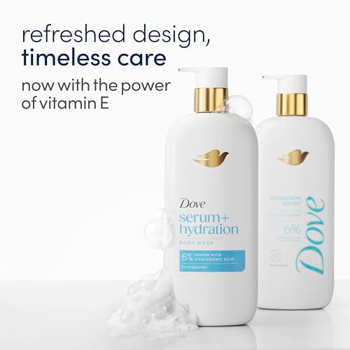 Dove Hydration Boost Serum Body Wash, Fresh Jasmine Bloom, 18.5 oz