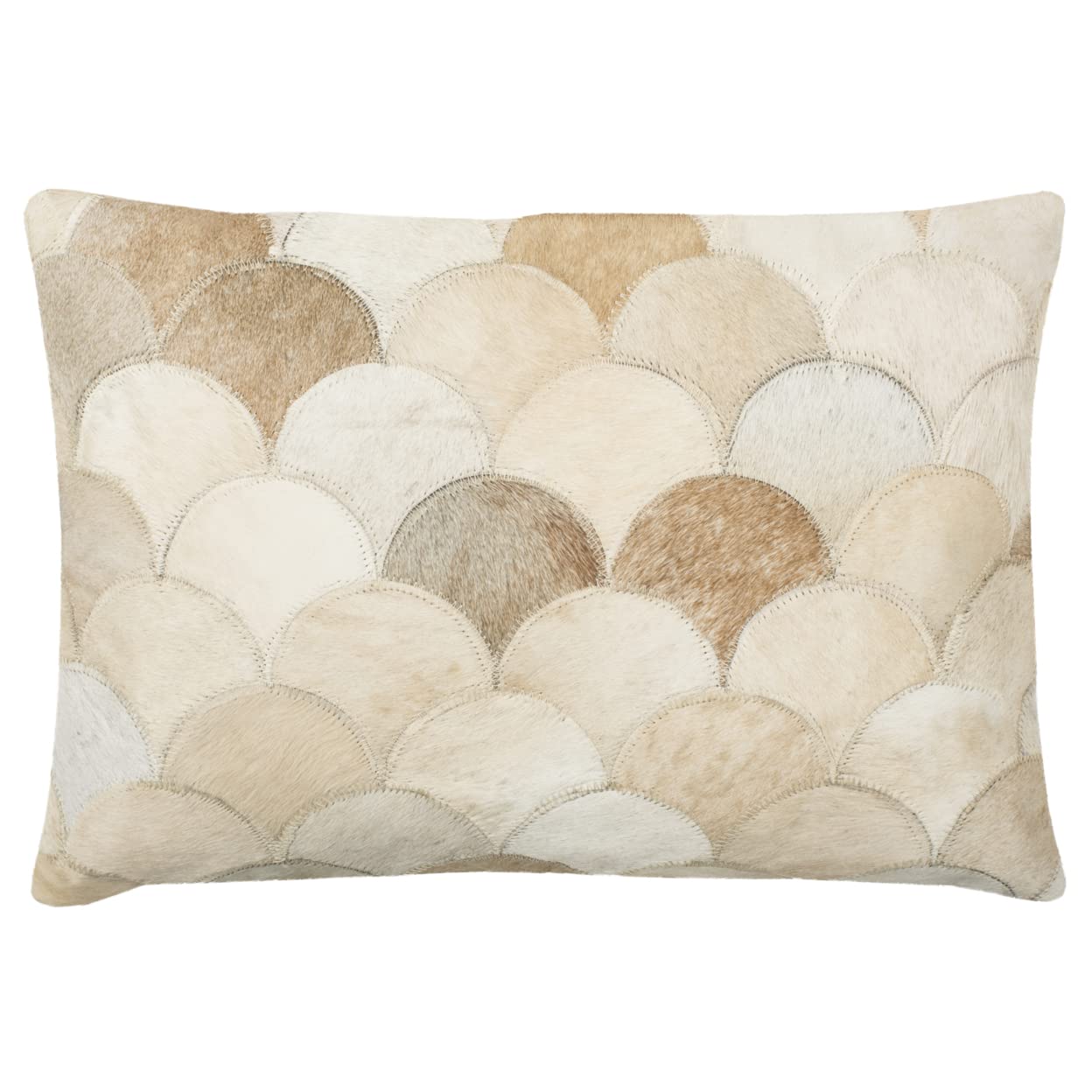 Safavieh Pillow Collection Throw Pillows, 22 by 22-Inch, Elita Multicolored and Cream, Set of 2
