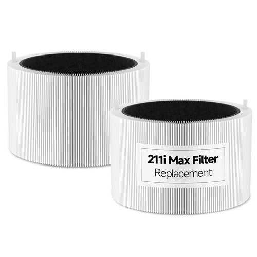 2-Pack Blue Pure 211i Max Replacement Filter Compatible with Blueair 211i Max Air Purifier, 3-IN-1 Ture H13 HEPA & Activated Carbon Replacement Filter, Compared part #F2MAX