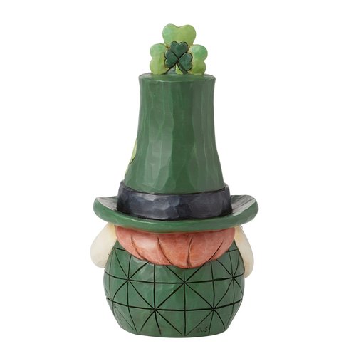 Enesco Jim Shore Heartwood Creek Leprechaun Holding a Beer Stein Gnome Figurine- Stone Resin Hand Crafted Collectible Gnomes Figurines St. Patricks Home Decor Statue, 6.25 Inch
