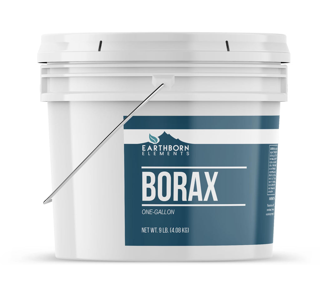 Earthborn Elements Borax Powder (1 Gallon), Multipurpose Cleaner & Detergent Booster, Resealable Bucket (144 Ounce)