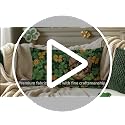 St. Patrick's Day Pillow Cover 12x20 Inch - Shamrock Cat Design