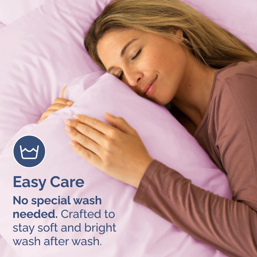 Queen Pillow Cases by [Brand Name] - Ultra Soft Hotel Quality Covers | Wrinkle-Free & Fade Resistant - 2 Piece Set in Pink