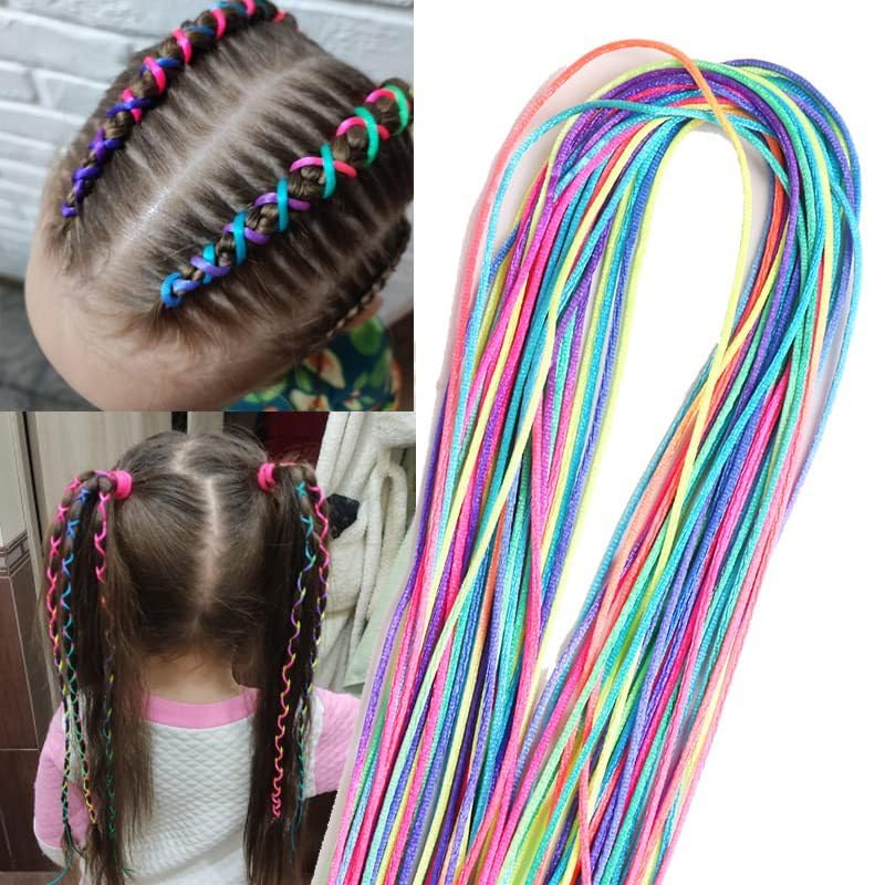 DIY Mixed Gradient Synthetic Hair Braid Kit - 40 Pieces, 90cm