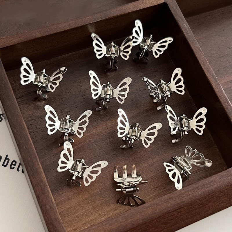 Metal Butterfly Hair Clips for Braids and Dreadlocks - 30 Pack