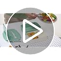 LOVINA 3-Compartment Bento Box - 1100ml Leakproof Lunch Container, Purple Green