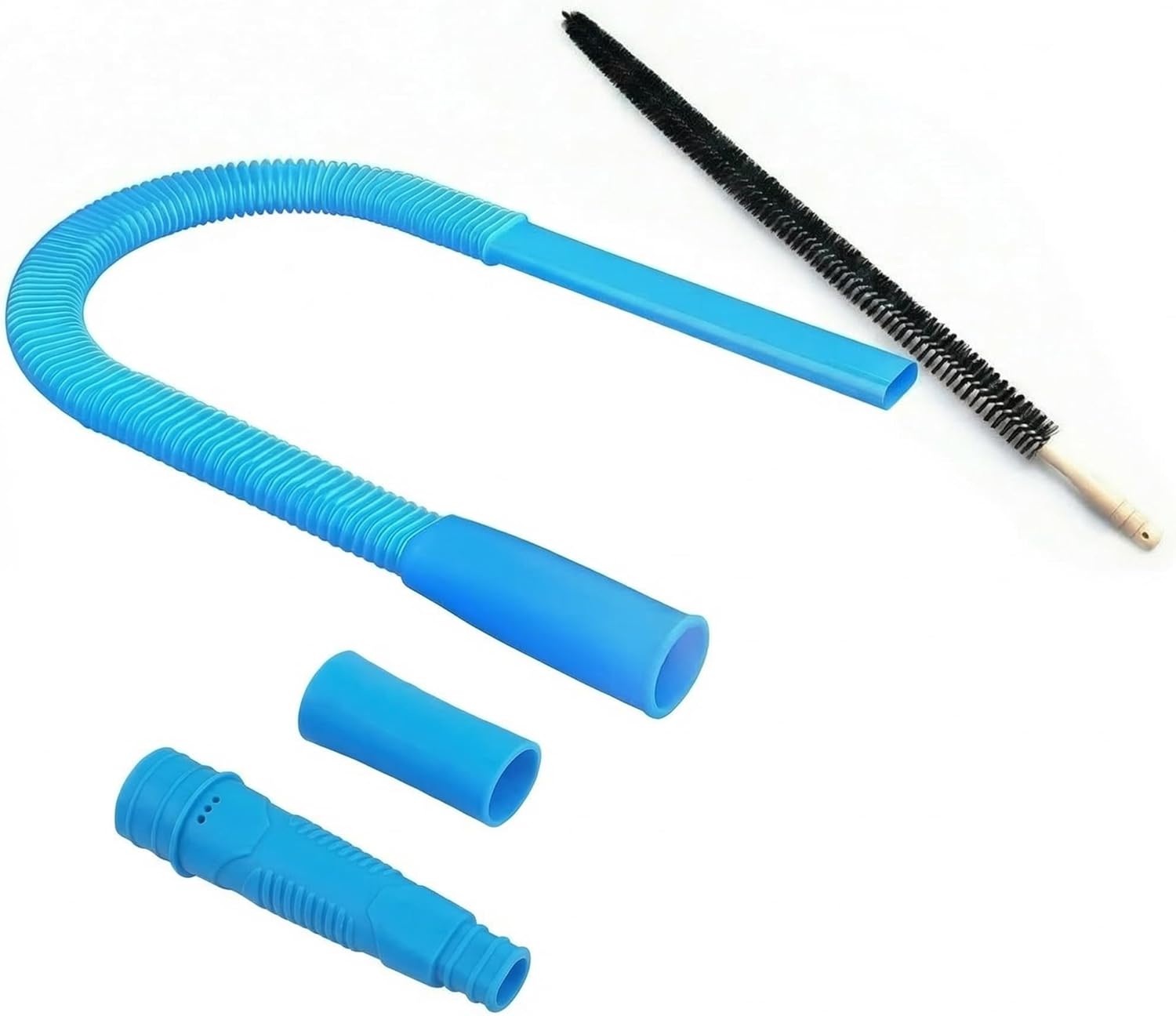 Skiennix Dryer Vent Cleaner Kit - 31.5" Flexible Lint Vacuum Attachment | Universal Fit, Deep Cleans Clogged Vents, Reduces Fire Hazards (Blue)