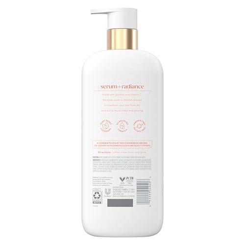 Dove Glow Recharge Serum Body Wash with Vitamin C, 18.5 Fl Oz