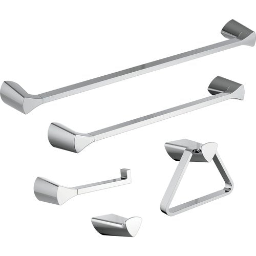 Delta Faucet Zura -towel Ring, Chrome, -bathroom-Accessories, 77446