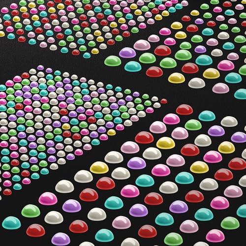 Face Gems and Rhinestone Stickers 973pcs Self-Adhesive Body Art Crystals