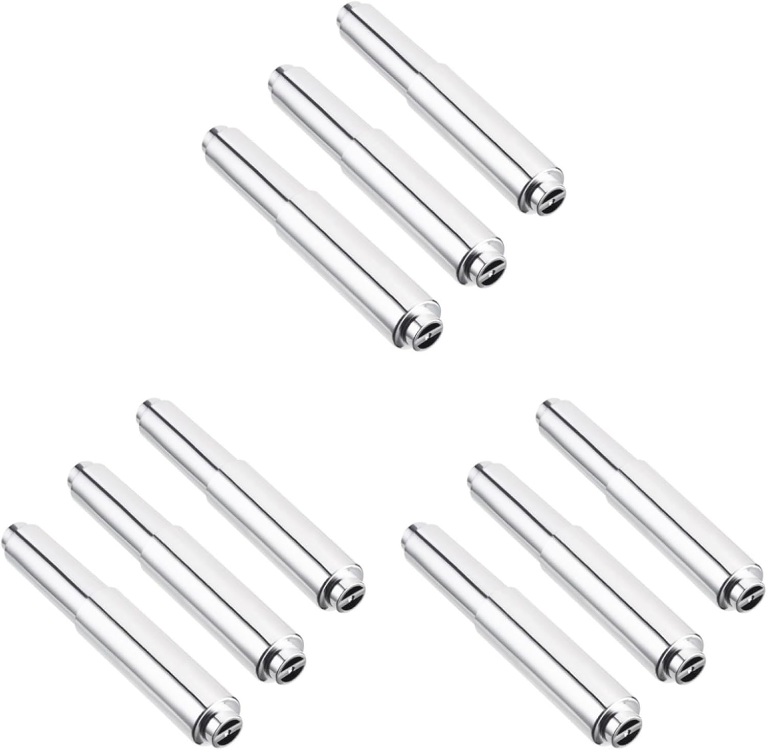Uonlytech Adjustable Toilet Paper Holder - Spring Loaded Zinc Alloy Rod | Fits Most Bathroom Rolls, 6.49 Inch