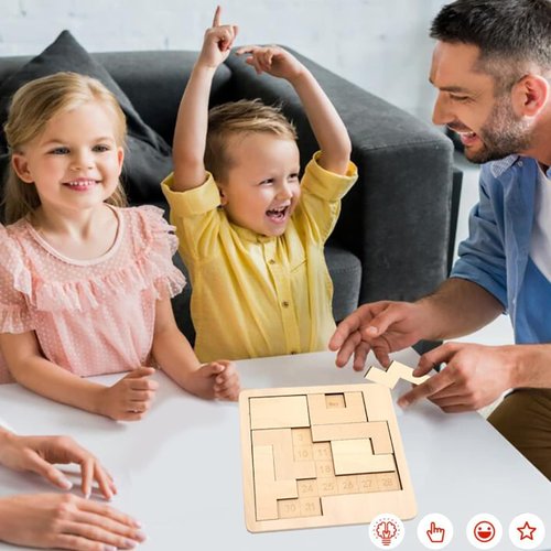 Daily Calendar Puzzle - 365+ Logic Challenges for Adults | Wooden Office Puzzles (3 Pack)