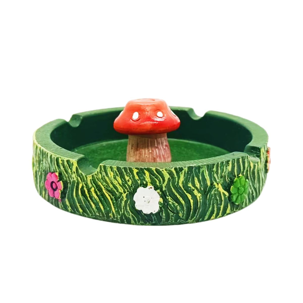Ashtray Cool Ashtrays Cigarette Snuffer for Smokers,Mushroom Ashtray Outdoors Resin Ash tray Decor, Mushroom Ornament Gifts for Home Office (Mushroom Ashtray)