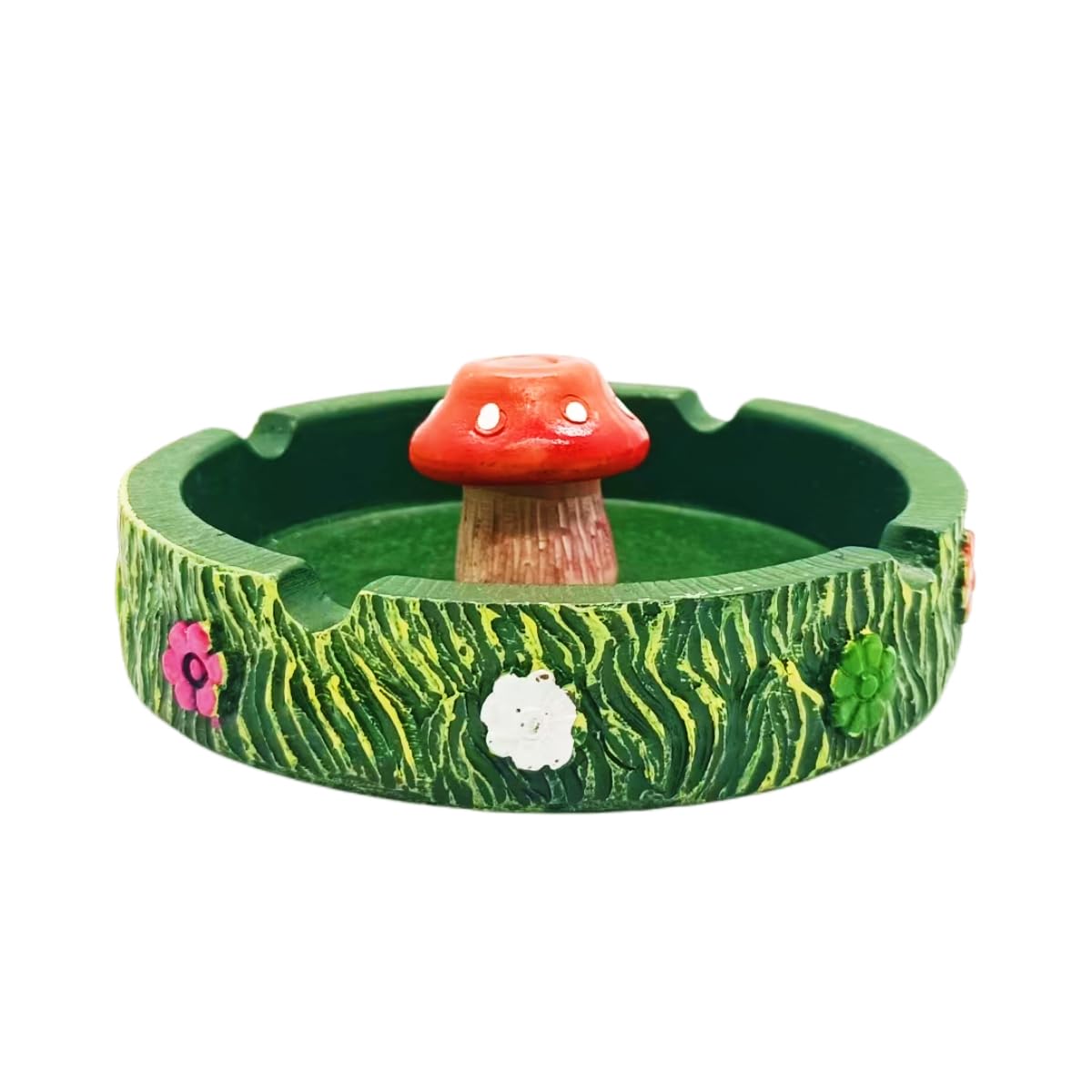 Ashtray Cool Ashtrays Cigarette Snuffer for Smokers,Mushroom Ashtray Outdoors Resin Ash tray Decor, Mushroom Ornament Gifts for Home Office (Mushroom Ashtray)