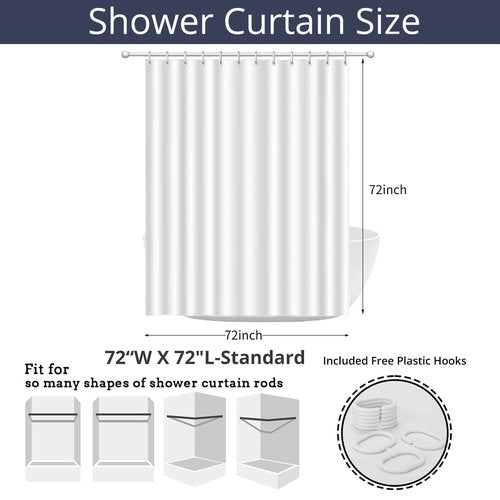 Caheansi Valentine Shower Curtain, Colorful Candy Heart Love Theme Cute Bathroom Curtain Waterproof Fabric Machine Washable with Hooks, 72" Wx72 L