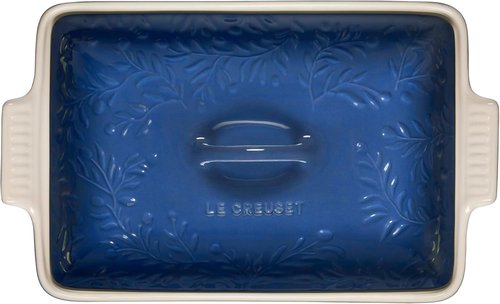 Le Creuset Olive Branch Collection - 4 Qt. Heritage Covered Rectangular Casserole | Marseille with Embossed Lid