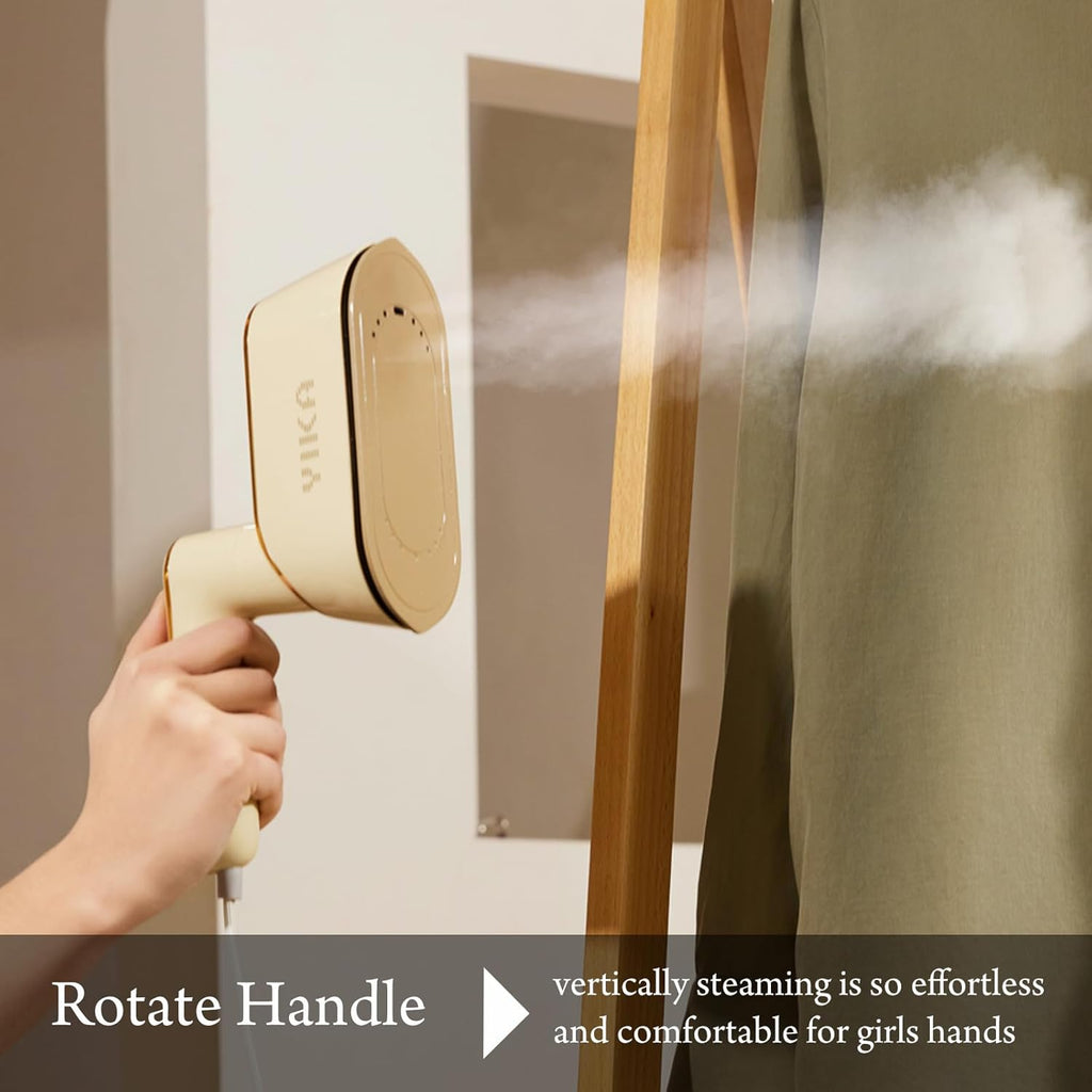 YIKA Handheld Garment Steamer - 2-in-1 Steam Iron with 25s Heat-Up & Ceramic Soleplate | Wrinkle Remover for All Fabrics