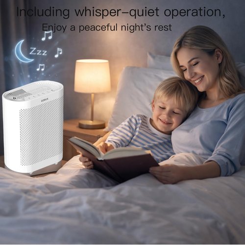 Azeus FS32 Air Purifier - True HEPA Filter for Homes & Offices | Covers 1076 Sq. Ft. | Captures Smoke, Dust & Pet Dander