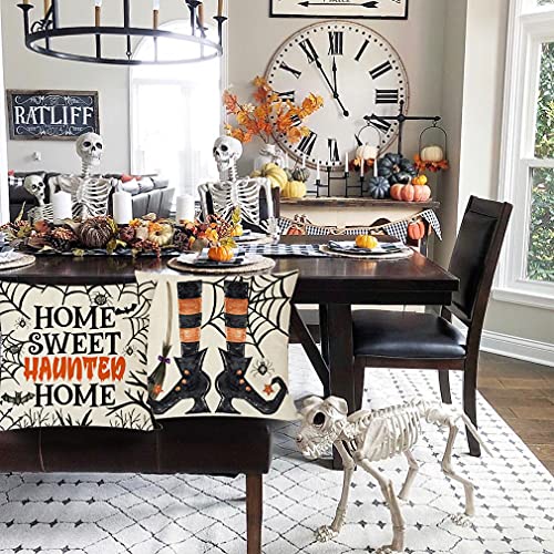 PANDICORN Halloween Throw Pillow Covers 18x18, Set of 4 Spooky Farmhouse