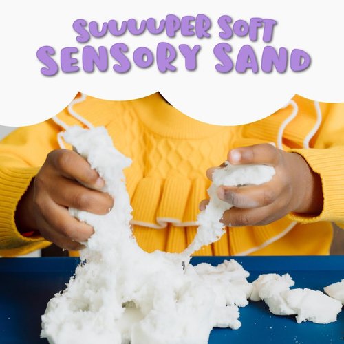 Chuckle & Roar Sensory Dream Sand - 2lb Gluten-Free, Never-Drying Soft Sand for Mess-Free Play | Ages 3+