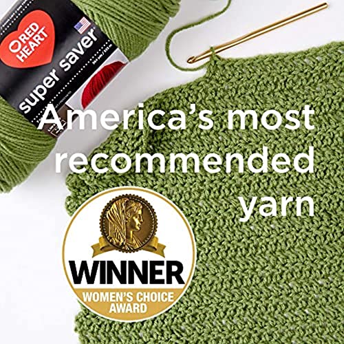 Red Heart Super Saver Yarn 3-Pack Blue Bell - Worsted Weight Acrylic for Crocheting & Knitting