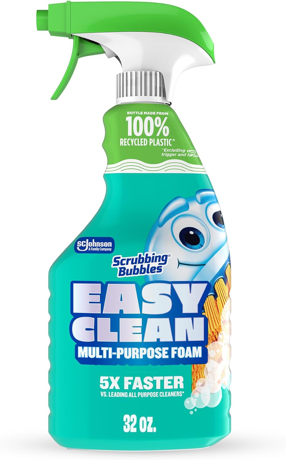 Scrubbing Bubbles All-Purpose Bathroom Cleaner - Fast-Acting Foam for Limescale & Grime | 32oz Spray