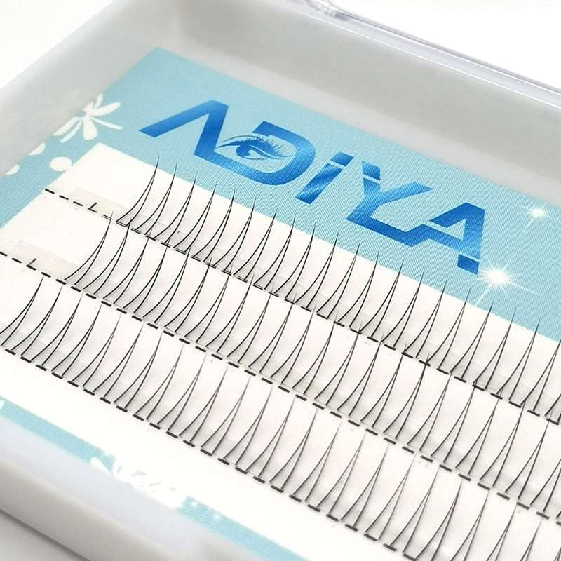 Adiya V Shape Lower Eyelash Extensions J Curl 0.07mm Natural Handmade
