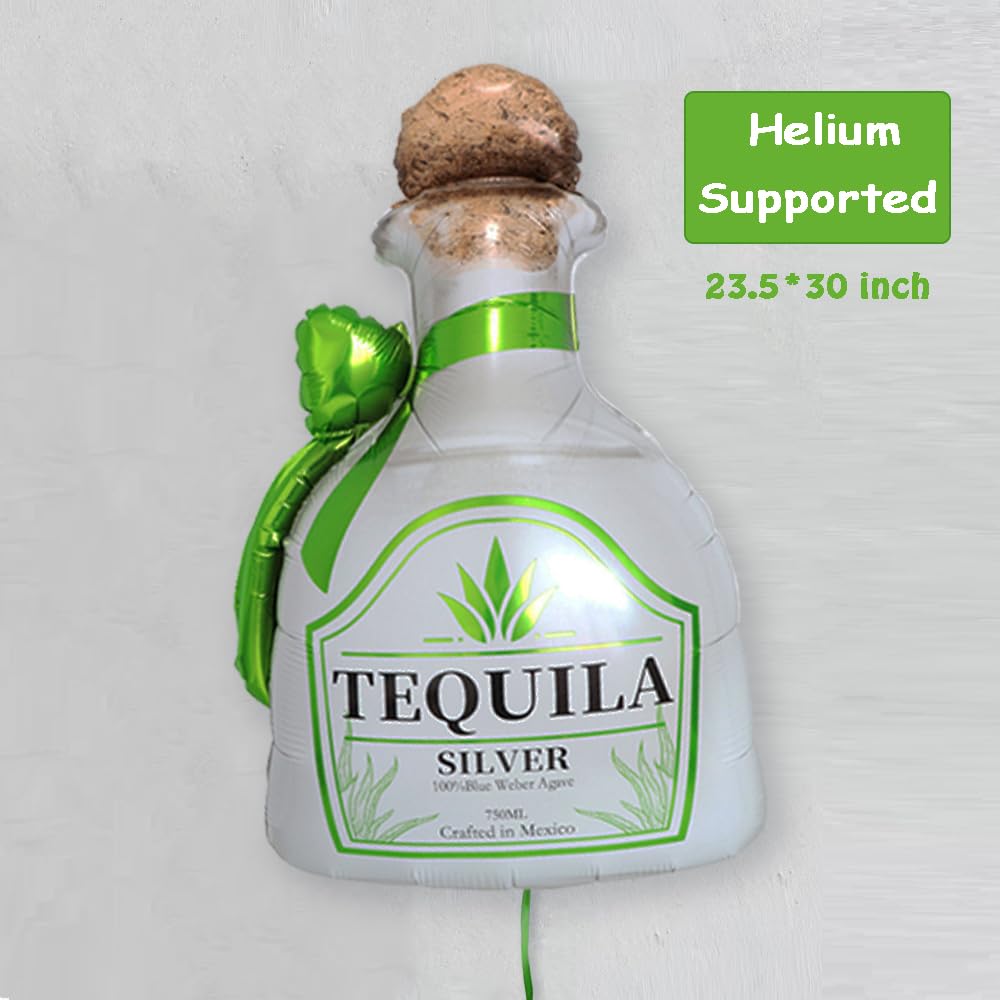 Tequila Balloons/Tequila Birthday Party Decorations/Lime Balloons/Matrimony Bachelorette Decorations/Gimme One Margarita Themed Decor for Moo Moos and Margaritas Birthday Party Decorations