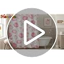 Pink Pumpkins Shower Curtain - 72x72 inch Waterproof Fabric