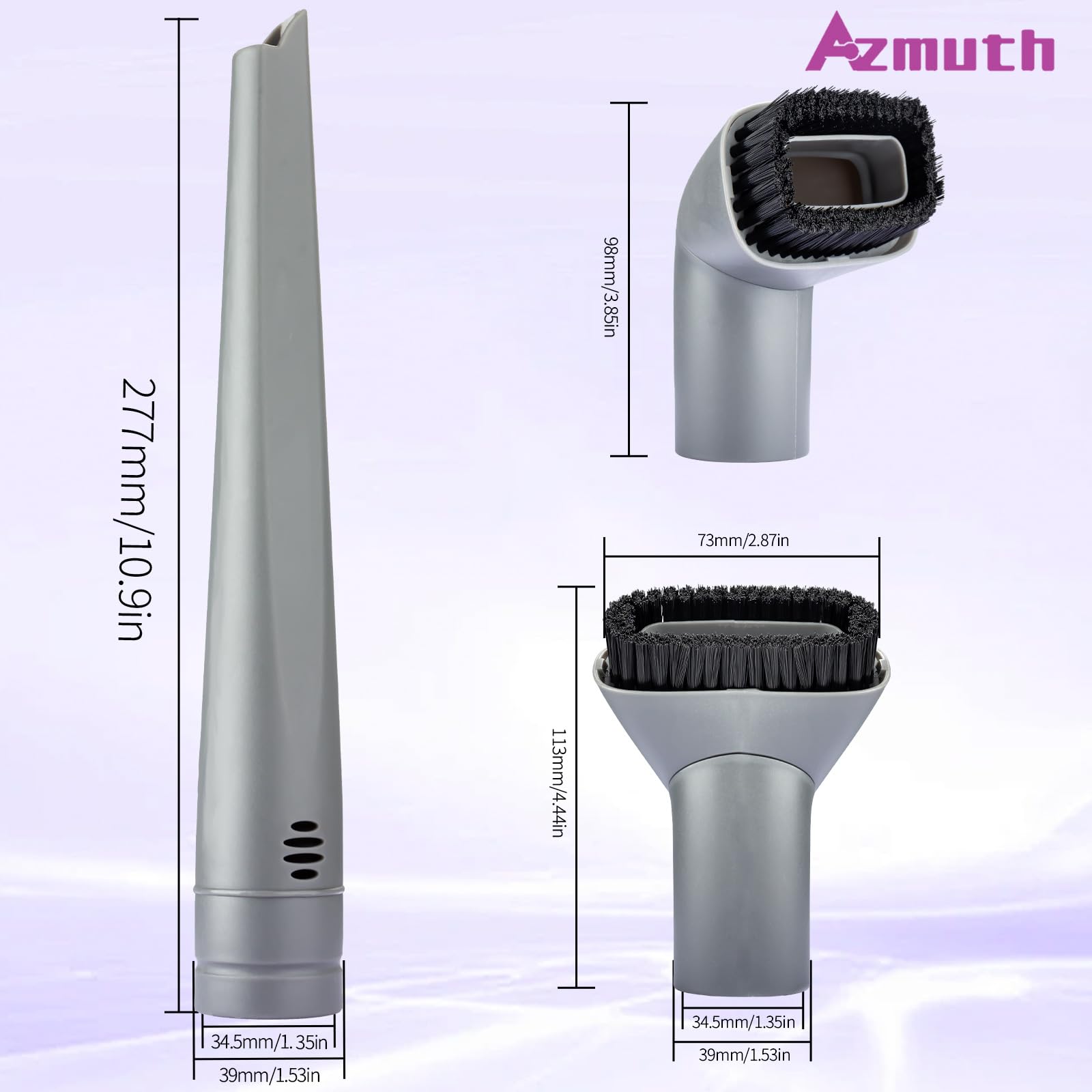 2 Pack for Shark Crevice Tool and Vacuum Dust Brush for Shark Navigator Lift-Away Vacuum Cleaner NV350, NV352, NV355, NV356E, NV370, UV440, UV440CCO, Part Number 112FFJ, 122FFJ