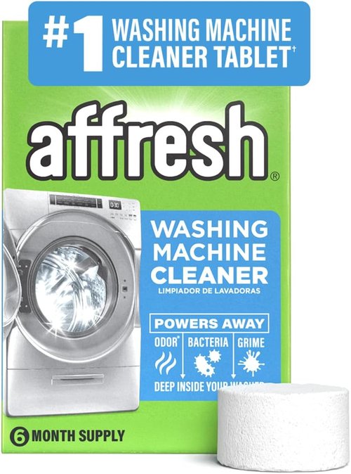 Affresh Washing Machine Cleaner - Eliminates Odor-Causing Bacteria & Grime | 6 Time Release Tablets, 6 Month Supply