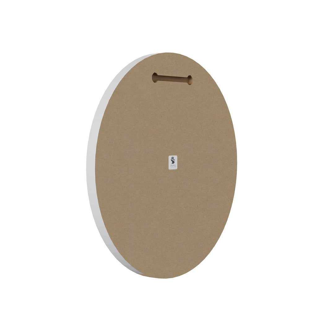 Stupell Industries Fresh & Clean Bathroom Sign Vintage Soap and Water Circular Wall Plaque, 12" Diameter, Black