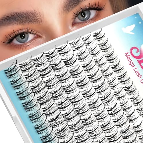SeekLip Manga Wispy Lash Clusters 8-16mm C CD Curl Mixed DIY Lashes