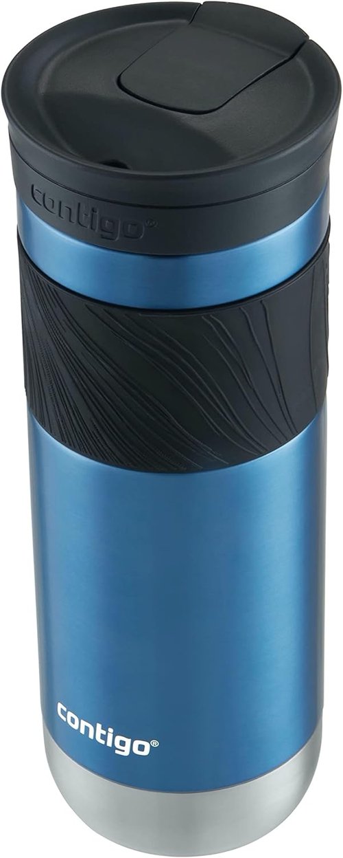 Contigo Byron Travel Mug - 20oz Vacuum-Insulated, Leak-Proof, BPA-Free | Blue Corn - Ideal for Coffee & Water