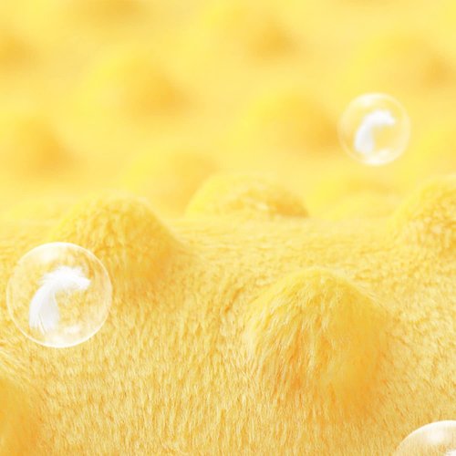 BORITAR Baby Security Blanket - Soft Unisex Lovey for Newborns | Snuggle Toy Bee Stuffed Animal, 14 Inch Yellow