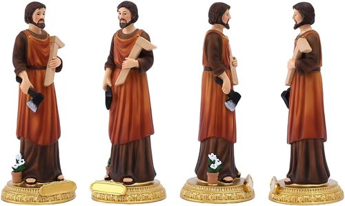 Galiyen Saint Joseph Statue - St. Joseph The Worker Figurine | 8" Renaissance Collection Religious Gift