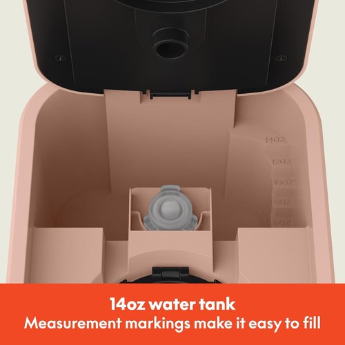 BELLA Single Serve Coffee Maker - K Cup & Ground Coffee Compatible | Adjustable Drip Tray, Auto Shutoff, 6oz to 14oz Brews, Blossom