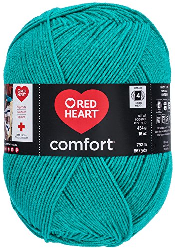 Red Heart Comfort Yarn Jade - Medium Weight 4 Acrylic Knitting & Crochet