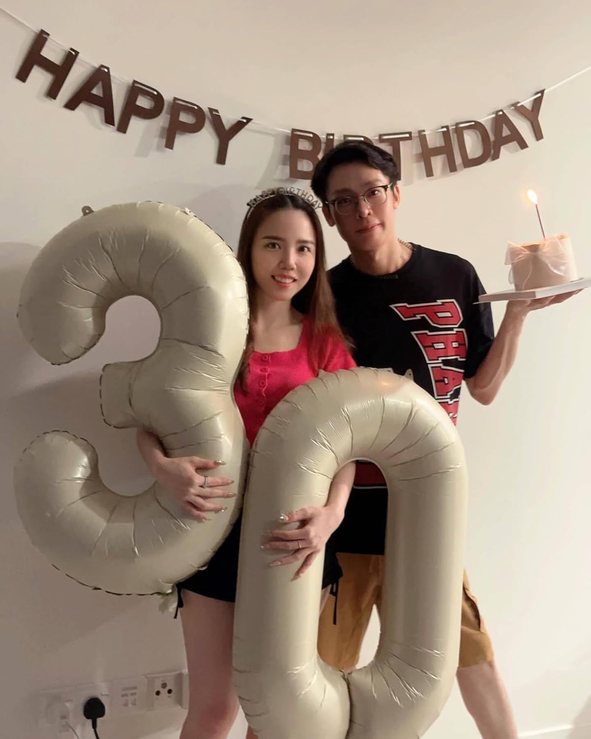 Shiny Cream 40-Inch Balloon - 1st Birthday Decorations for Baby Boy/Girl | Perfect Party Supplies
