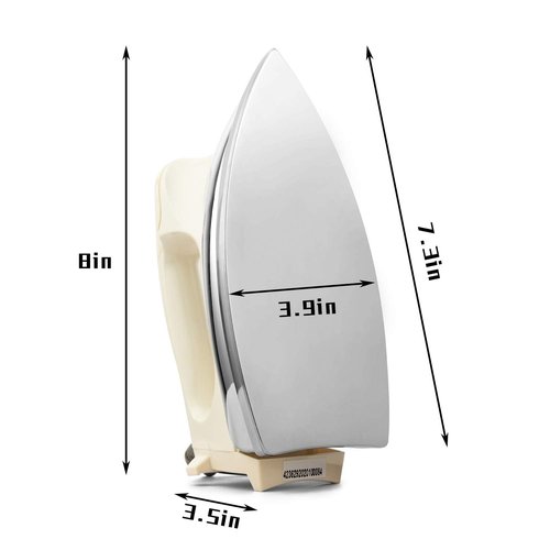 WASING Lightweight Portable Dry Iron for Industry Household Usage Upgraded Mirror Stainless Steel Soleplate Without Steam 700W Gift for Housewarming