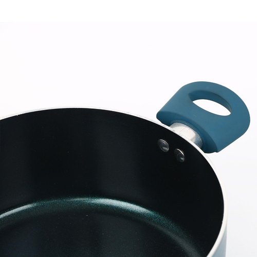 Prime Cuisine 5 QT Dutch Oven with Lid, Nonstick Cookware, Soft Touch Handles, Induction Base, Ideal for Stews, Soups, and Roasts