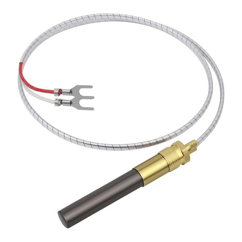 Aecsze 24" Thermopile 750mV Thermocouple Generator Q313A 071515 for Gas Water Heater/Fireplace/Gas Fryer/Oven, 750 Millivolt Aluminum Thermopile Replacement Part