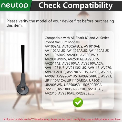 neutop Replacement Side Brushes Compatible with All Shark IQ and AI Series Robot Vacuum Models, 10-Pack.