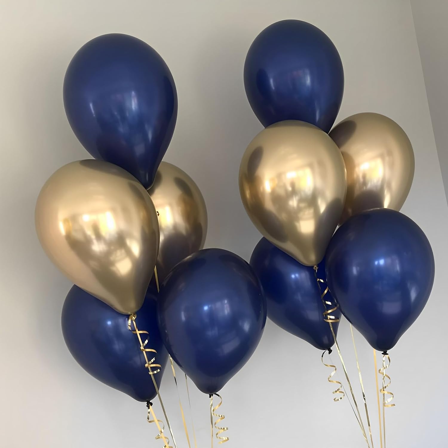 Voircoloria Navy Blue Balloons - 110pcs 12-Inch Dark Blue Latex for Graduation, Weddings & Parties