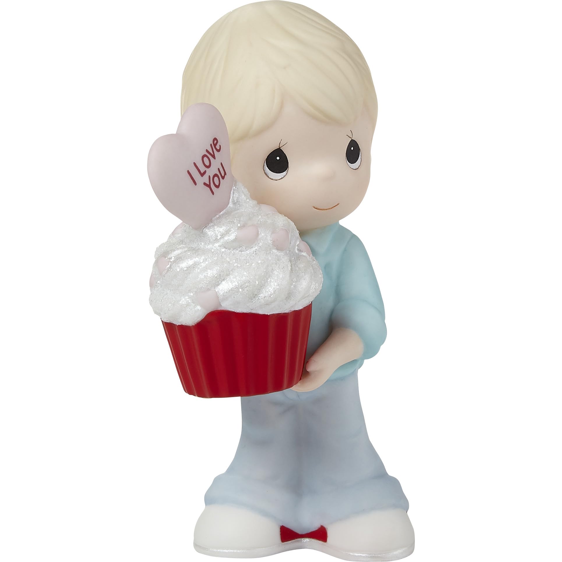 Precious Moment 222002 You Bake Me Happy Blond Boy Porcelain Figurine