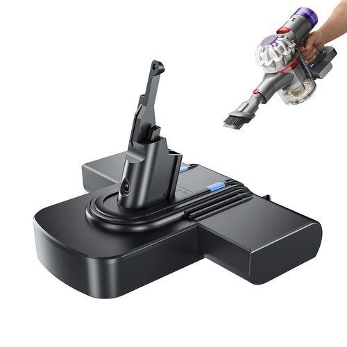 AOOJ New Version Dyson V8 Replacement Battery 8000mAh 21.6V Compatible with Dyson V8 Absolute/Animal/Motorhead/Fluffy/SV10 Carbon Fiber Vacuum - Not Compatible with Dyson V8 Cyclone
